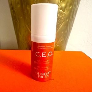 Sunday Riley moisturizer brightening serum